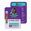 Premium one milliliter clear glass oil cell with a polished ceramic mouthpiece