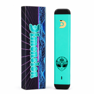 Sleek sky blue electronic integrated device with a half gram fluid capacity